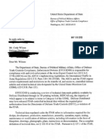Letter From Department of State To Defense Distributed