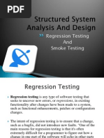 Regression Testing and Smoke Testing