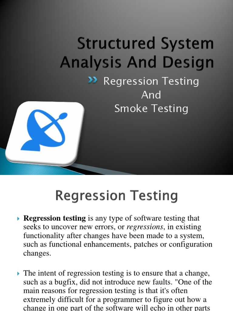 Regression vs. Smoke Testing Guide | PDF | Software Testing | Quality ...