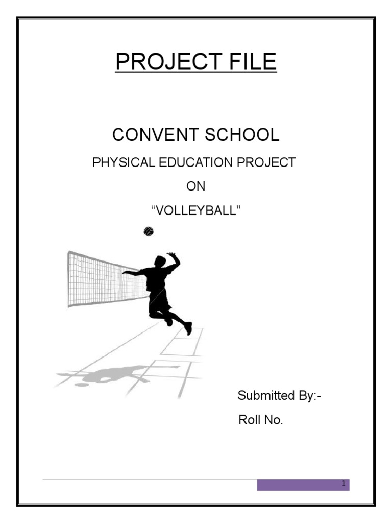 Volleyball Project File for Class 12 | PDF
