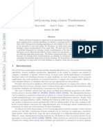 Metric and Kernel Learning Using a Linear Transformation