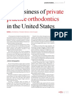 The Business of in The United States: Private Practice Orthodontics