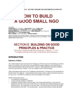 Good Small NGO Principles