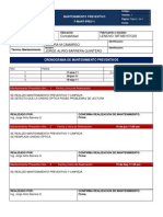 Formato de Mantenimiento Preventivo Ejemplo