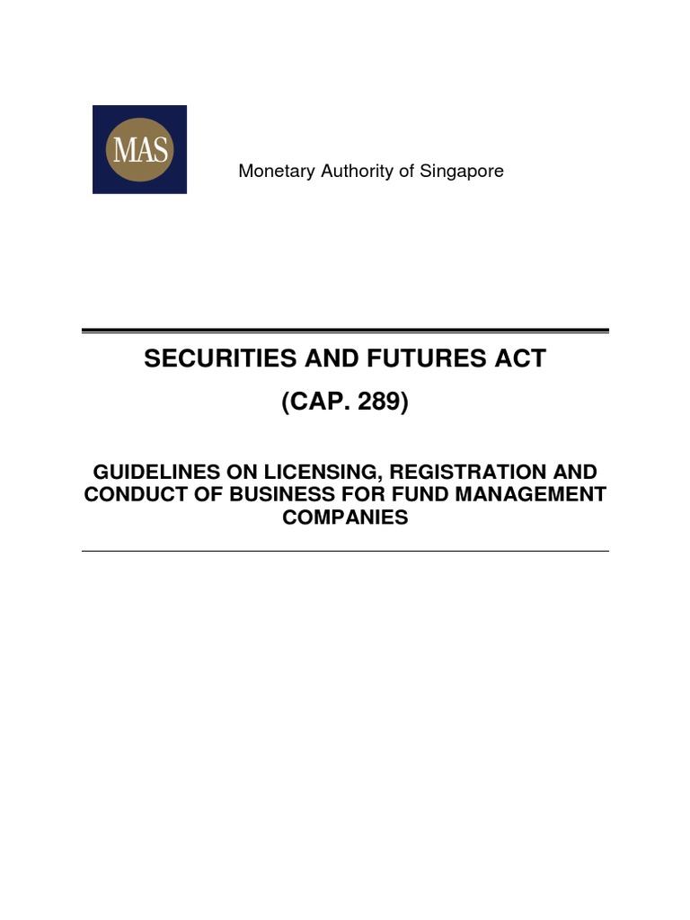 Fund Management Licensing Guidelines | PDF | Investment Management ...