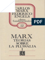 Marx - Teorías Sobre La Plusvalía I (Fondo de Cultura Económica)