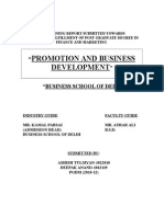 Promotion and Business Development