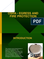 Osha - Egress and Fire Protection