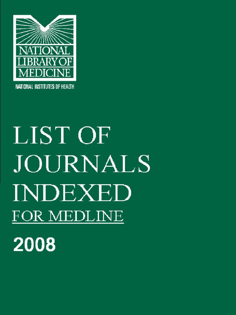 Pubmed Indexed Journals International Standard Serial Number Pub Med