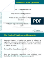 Tort Law and Economics: A Few Questions