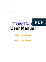 TT2400TT5800 User Manual