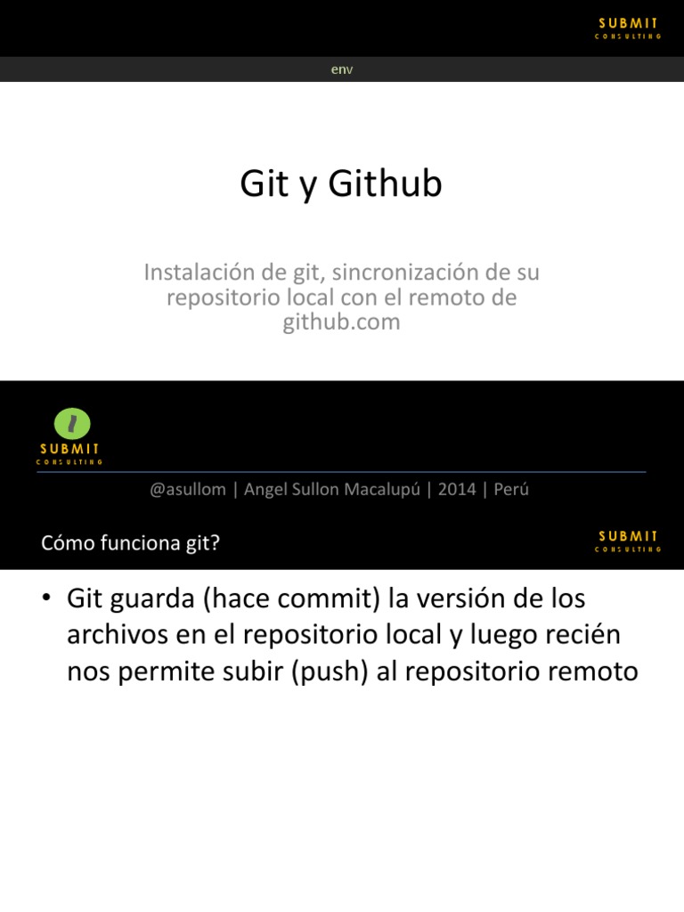 .04 Git y Github | PDF | Programación de computadoras | Gestión de ...