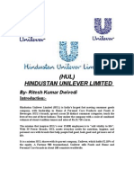 (HUL) Hindustan Unilever Limited: By-Ritesh Kumar Dwivedi