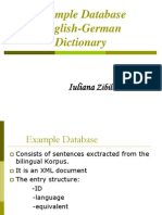 Example Database English-German Dictionary: Iuliana
