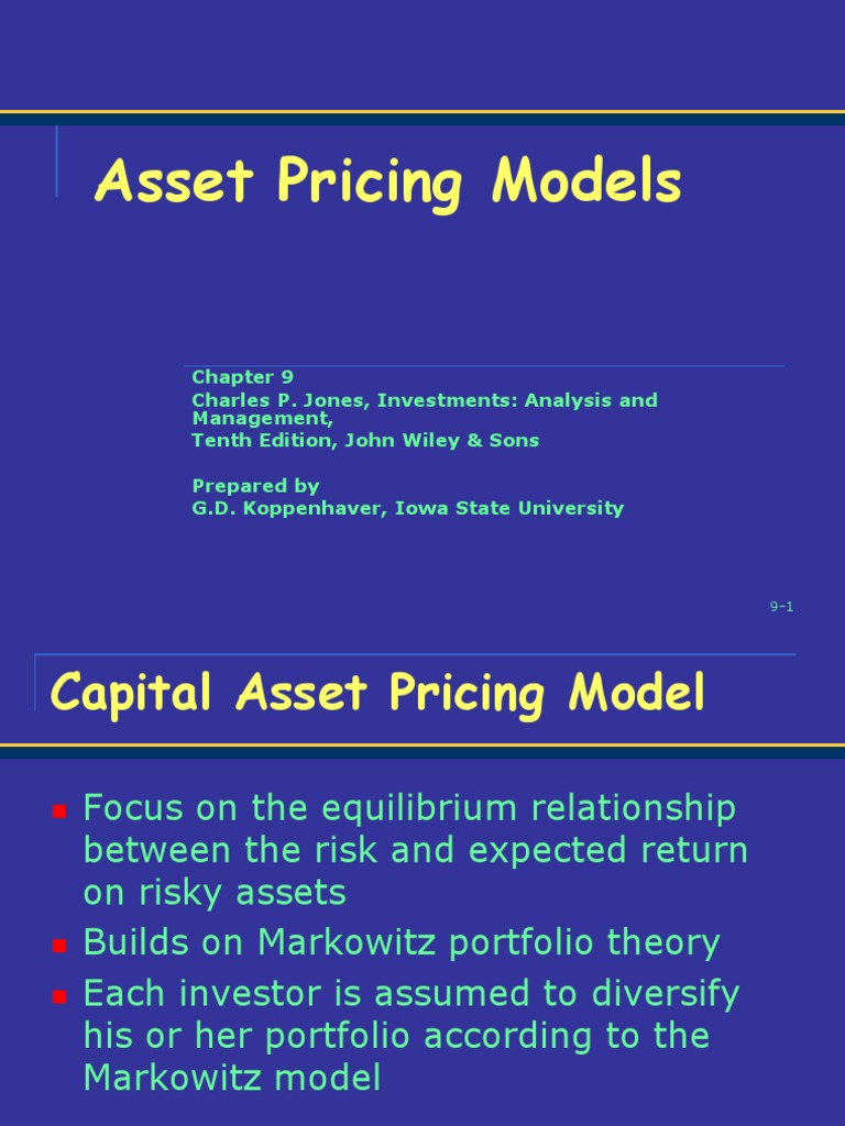 CH 09 | PDF | Beta (Finance) | Capital Asset Pricing Model