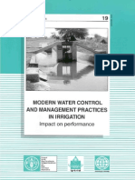 Modern Water Control and Management Practices in Irrigation Impact On Performance