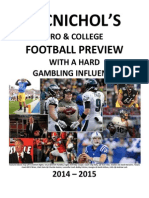 Pro & College With A Hard Gambling Influence: Football Preview