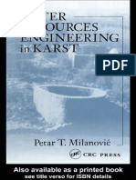 Water Resources Engineering in Karst