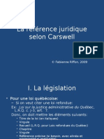 La R F Rence Juridique Selon Carswell