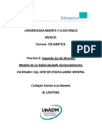 FIS_U2_P3_LRCG_ Tarea_Actividad 4. Práctica 3. Segunda Ley de Newton_Modelo de Un Cuerpo Lanzado Horizontalmente.