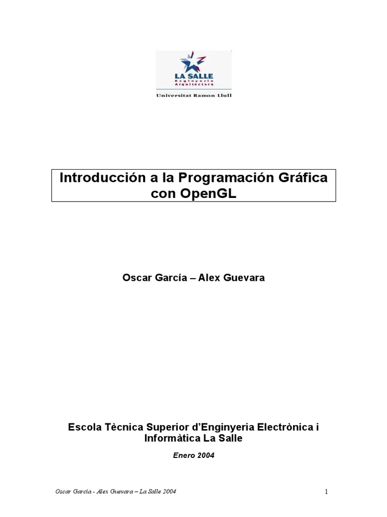 Open GL Tutorial Spanish | PDF | Píxel | Rotación