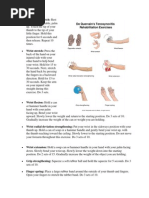 De Quervain's Tenosynovitis Exercises