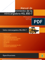 Manual de Mantenimiento de La Minicargadora HSL 850-7
