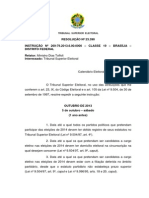 TSE Resolucao 23390 Calendario Eleitoral Eleicoes 2014