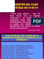 Antecedentes Del Plan DE LA PATRIA 2013-2019: Hugo Chávez (1996)
