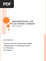 Presentation For Electronic Tender