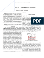 Single Phase To Three Phase Converter