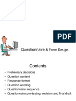 Questionnaire & Form Design
