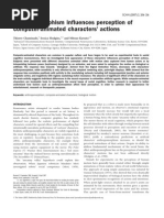 Anthropomorphism influences perception of computer-animated characters' actions (Chaminade et al. 2007)