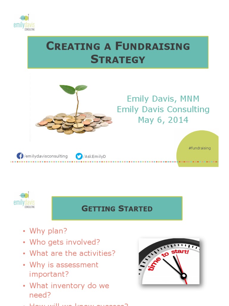 Fundraising strategy Fundraising Strategic Management