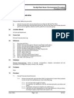 Environmental Communication Procedure