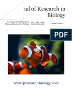 Journal of Research in Biology Volume 3 Issue 5