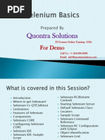 Selenium-Basics by Quontra Solutions