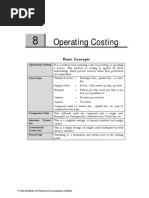 Operating Costing