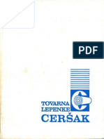 1888 1973 Petinosemdeset Let Tovarne Lesovine in Lepenke Ceršak