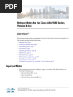 Release Notes For The Cisco ASA 5500 Series Version 8.4 (X)