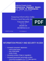 Keeping Information Safe: Privacy and Security Issues: Intellectual Property Society