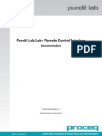 Pundit Lab/Lab+ Remote Control Interface: Documentation
