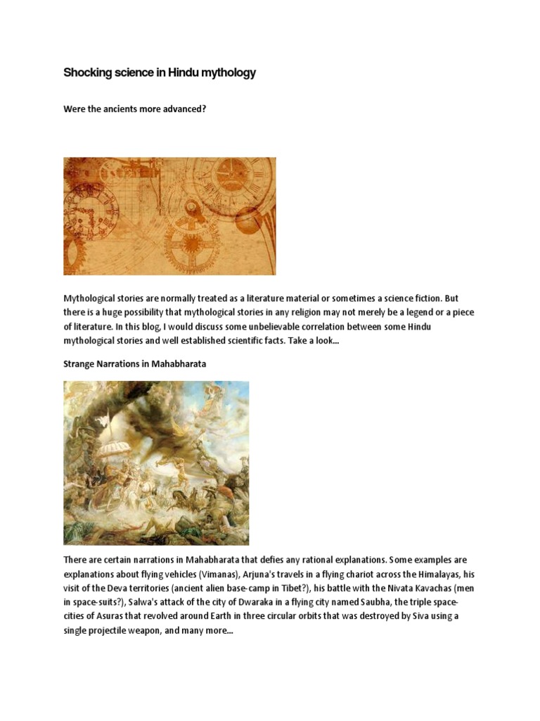 Science in Hindu Mythology Explained | PDF | Krishna | Hinduism
