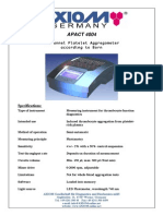 APACT 4004: 4-Channel Platelet Aggregometer According To Born