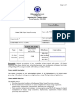 Course Syllabus: Assistant Professor Dr. Qadri Hamarsheh