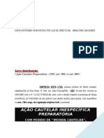 Acao Cautelar Sustacao Protesto Duplicata Mercadoria Devolvida PN304