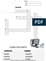 Complete The Crossword Answersheet 7