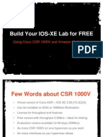 Build Your Free IOS-XE Lab with CSR 1000V and Vmware