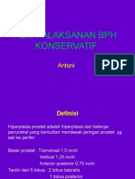 Penatalaksanan BPH Konservatif: Antoni