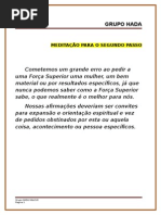 Meditação Para o Segundo Passo